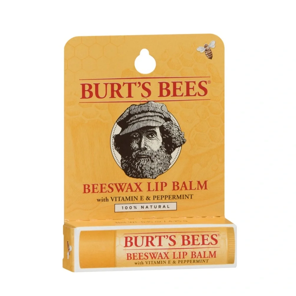 3/$15 🌸 Burt's Bees Lip Balm Vitamin E & Peppermint Oil Beeswax Chapstick